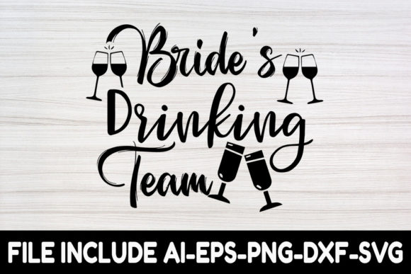 Bride Drinking Team: A Designer's Review for Wedding Embroidery