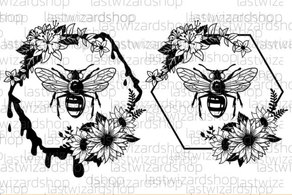 Floral Bee Svg: A Designer's Take on Honey & Flowers