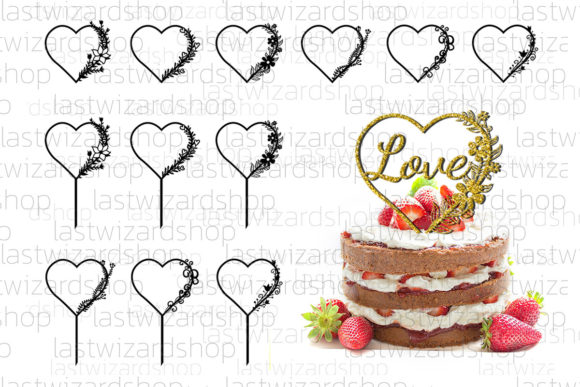 Review: Wedding Heart Cake Topper Svg Bundle for Embroidery