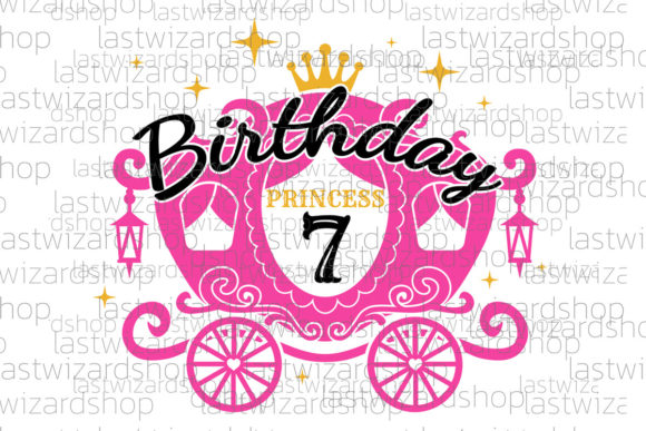 Reviewing the Birthday Princess SVG for 7th Year Projects